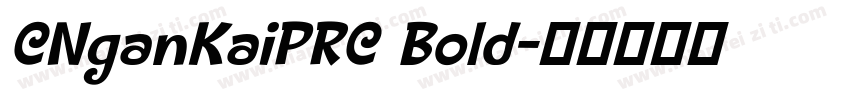 CNganKaiPRC Bold字体转换